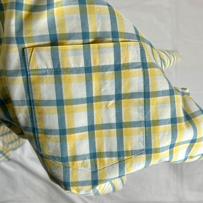 Vintage J. Crew Flex Washed Button Down Shirt Size L, Slim Untucked Spring Shirt