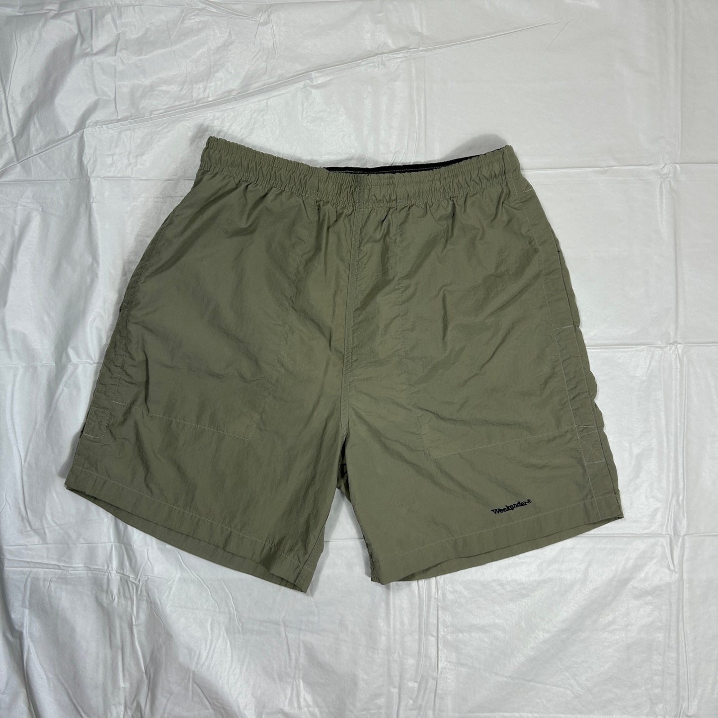 Copied - Vintage 90s Weekender Men’s Swim Trunks, Medium, 100% Nylon, Brown, Retro Sport