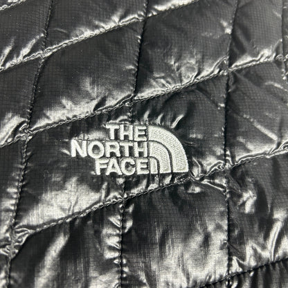 The North Face Women's Large Black Puffer Vest - 700 Down Fill Nuptse Style Winter Shell