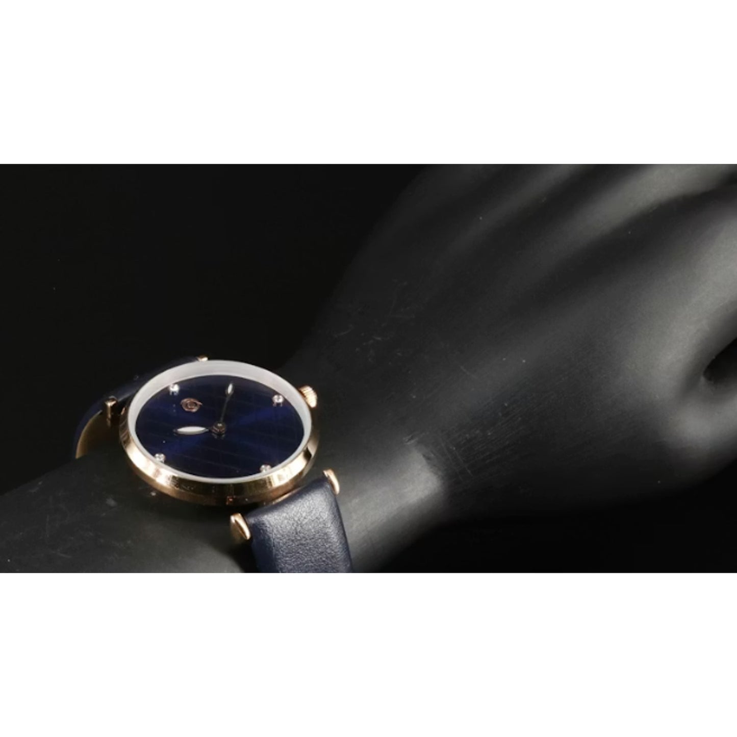 Magnicor Watch with Blue Argyle Dial and Blue Strap Women's 40mm