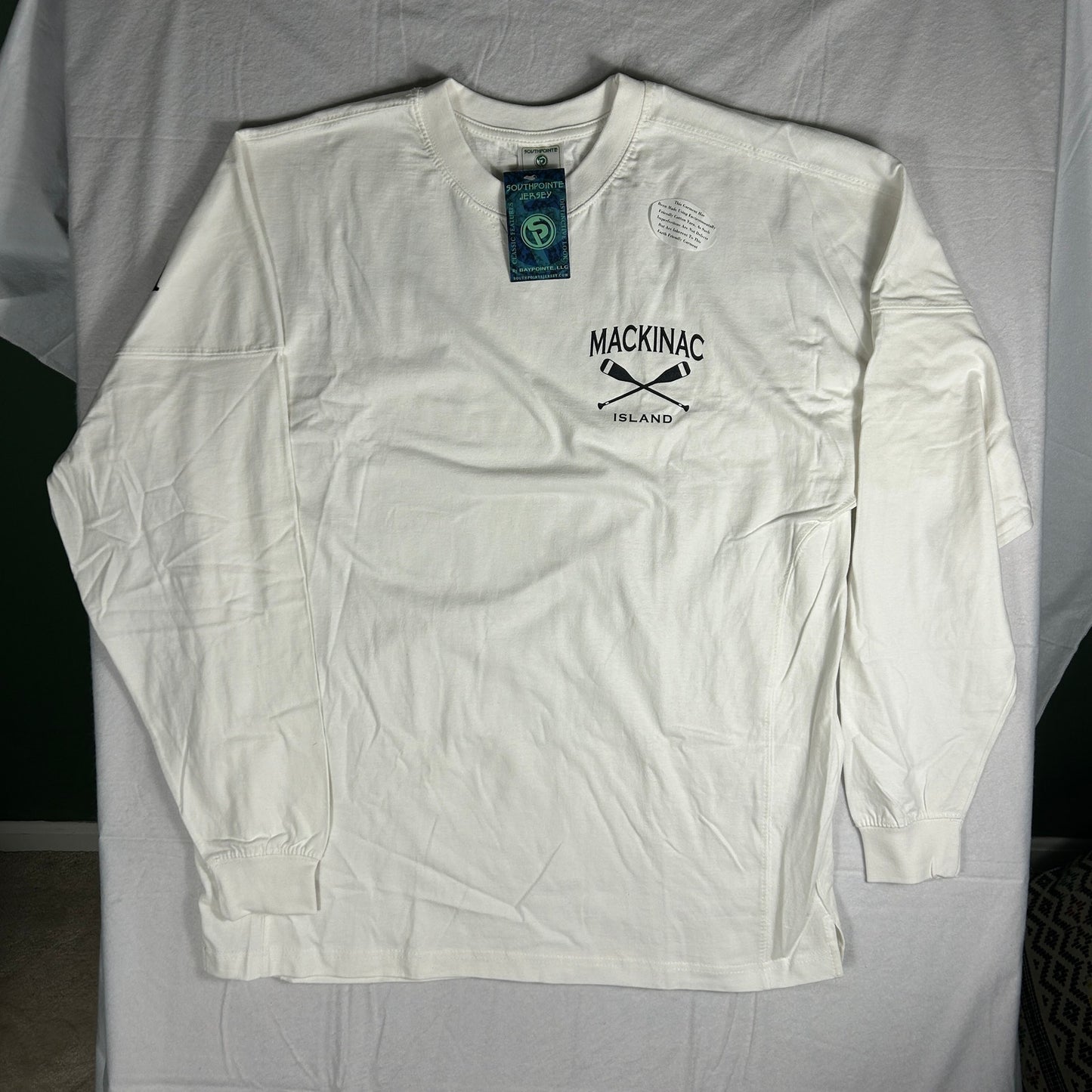 NWT Mackinaw Island Spirit Jersey - White & Navy - Southpointe Jersey - Oversized XL
