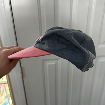 Vintage Gatlinburg Souvenir Hat Grey Hat, Pink Bill J HATS