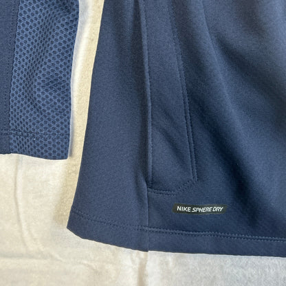 Nike Sphere Dry Full-Zip Track Jacket, Men's Large, Navy Blue, Base Layer