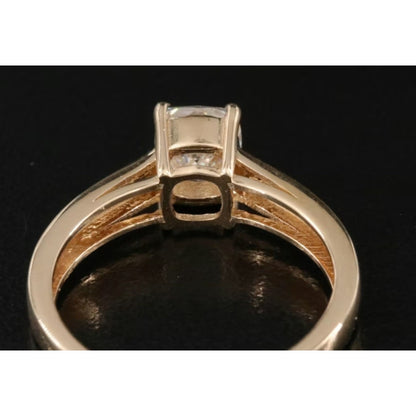 GIA Certified 1.01 CT Internally Flawless Cushion Cut Diamond Ring, 18k, 6.25 Sz