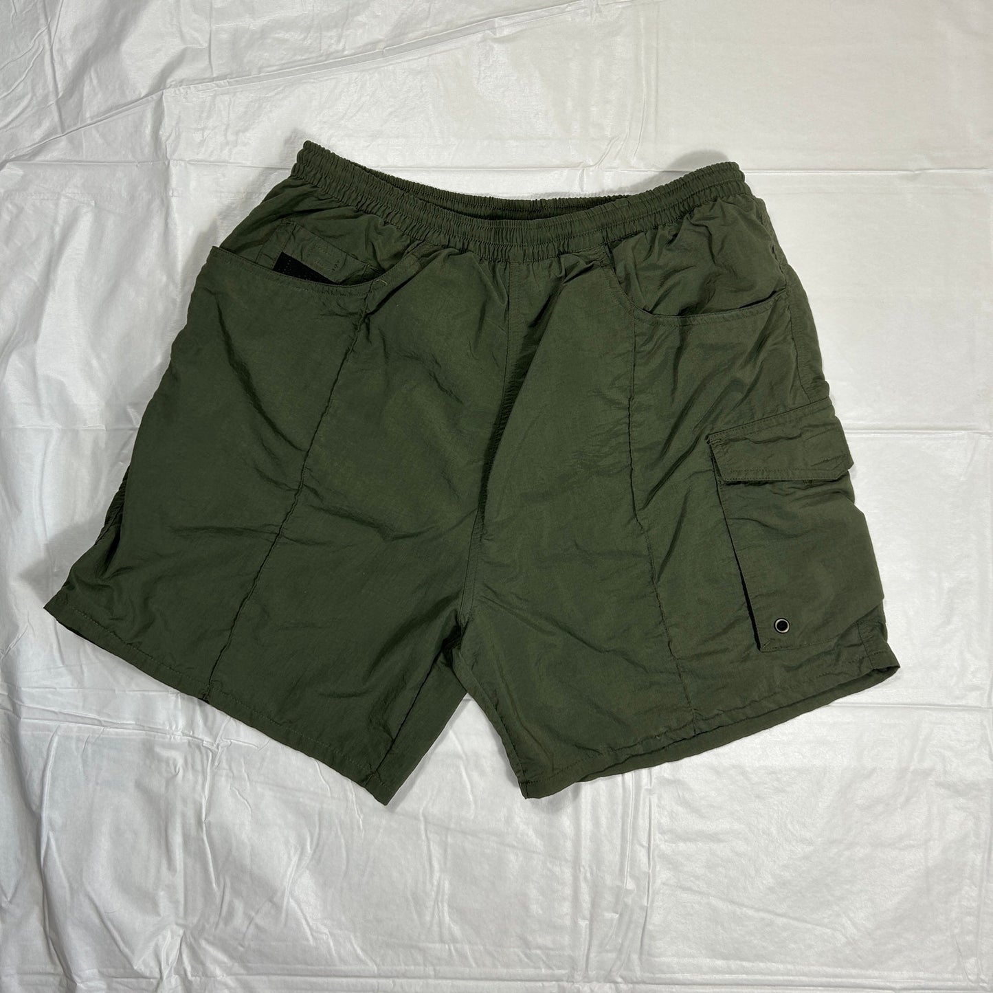 Vintage Bimini Bay Sportswear Swim Trunks, 100% Quick-Dry Nylon, Men’s M, Green