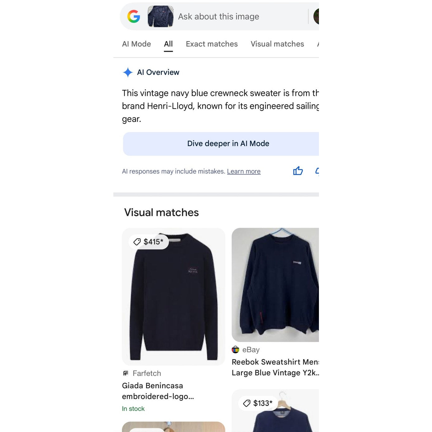 Vintage Henri-Lloyd Made in Scotland Crewneck Sweater | XL | Navy Blue Wool Knit