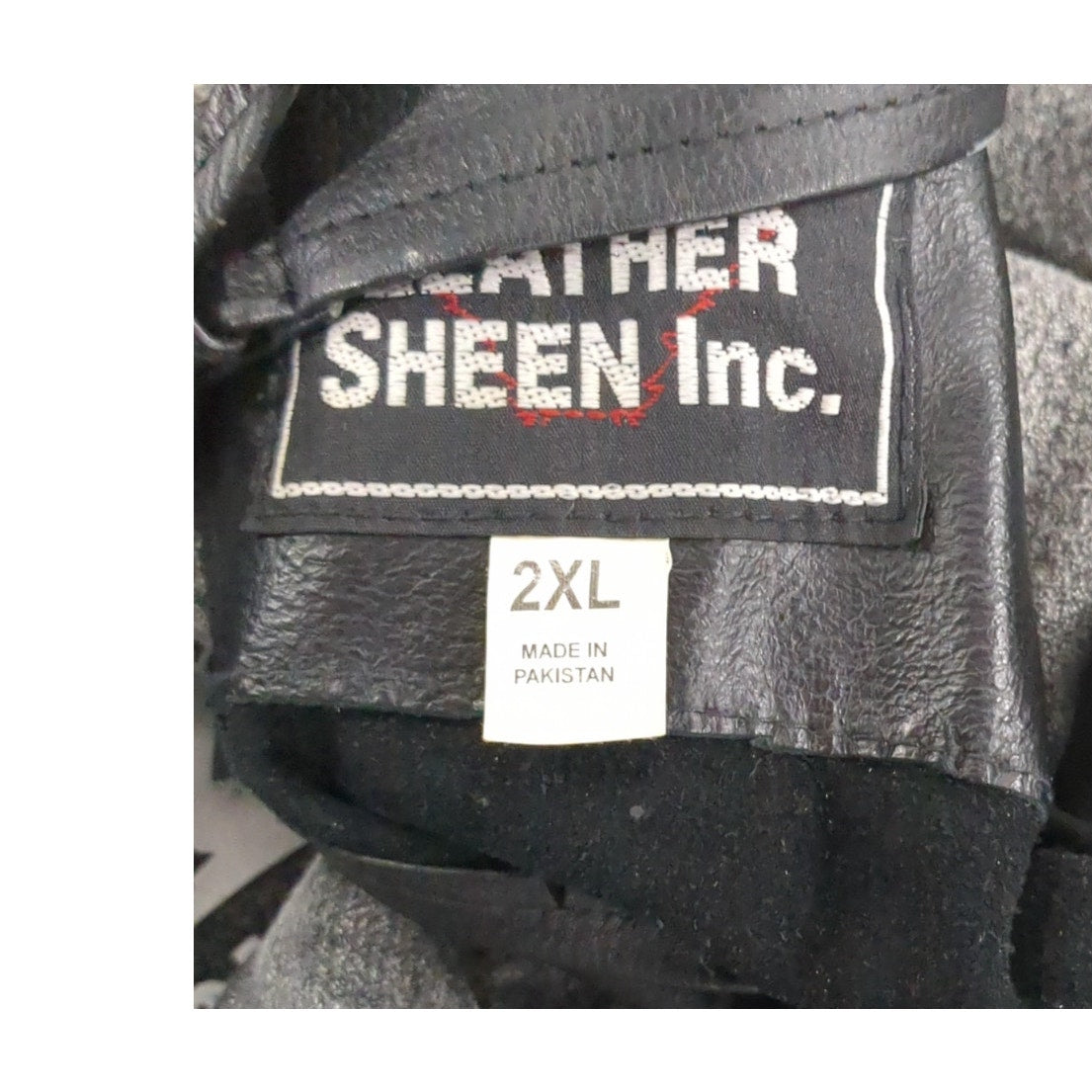 Vintage Biker Wear USA Leather Motorcycle Chaps | Men's 2XL | Heavy Duty Black Leather