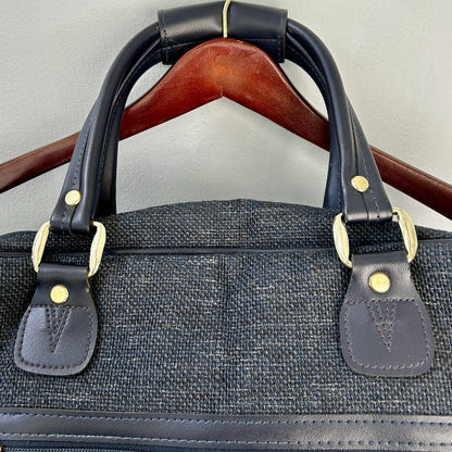 Vitali Black Duffle Bag Adjustable Straps Zipper Closure Carry Handles Unisex