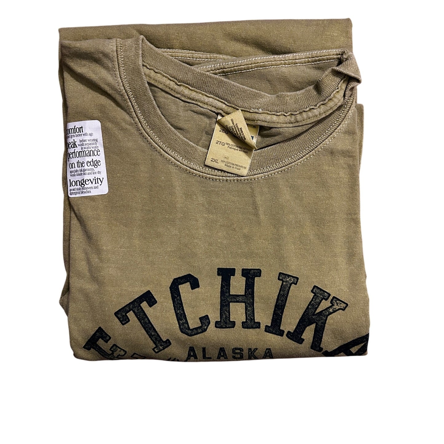 Copied - NWT Ketchikan Alaska Original Moose T-Shirt, Beige 2XL