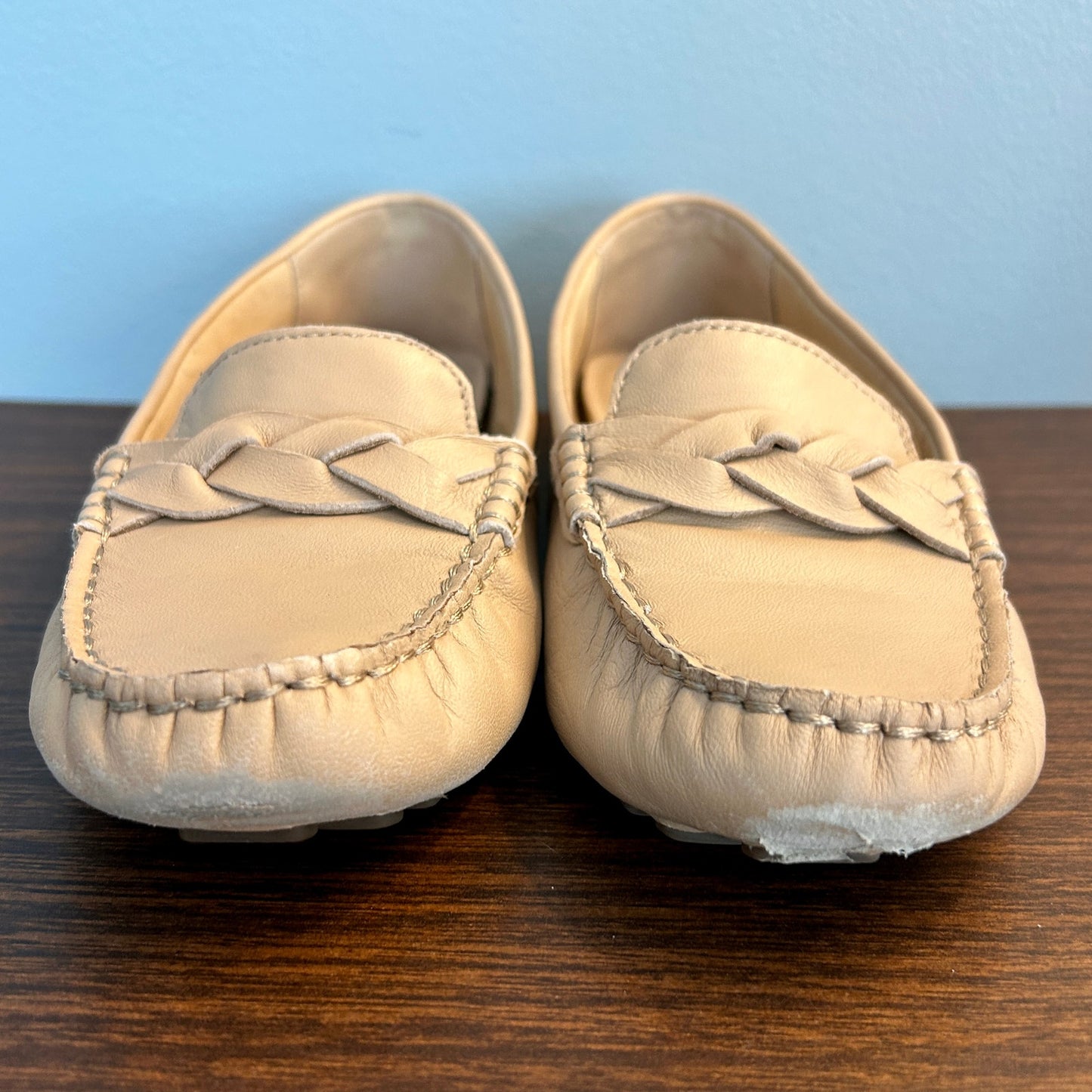 Sperry Top-Sider Women's 8.5 Tan Leather Braided Loafers