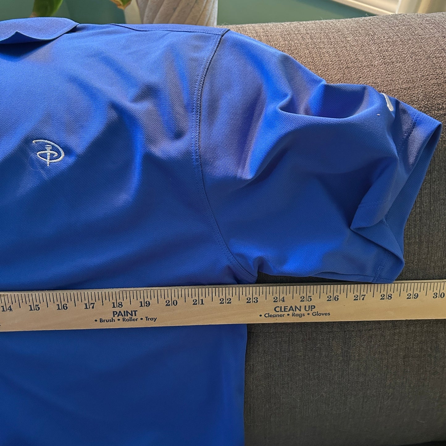 Nike Golf Walt Disney World Men’s Dri-FIT Polo Shirt, Royal Blue, Size Large, White Swoosh