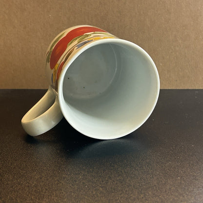 Multicolor Fruit Pattern Ceramic Coffee Mug Microwave Safe Dishwasher Safe