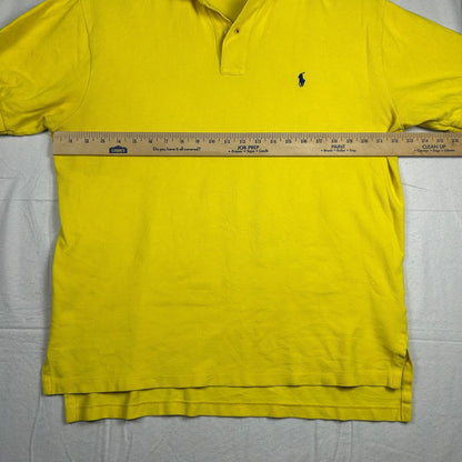 Vintage Polo Ralph Lauren Men’s Pique Polo Shirt - Canary Yellow - Size Large