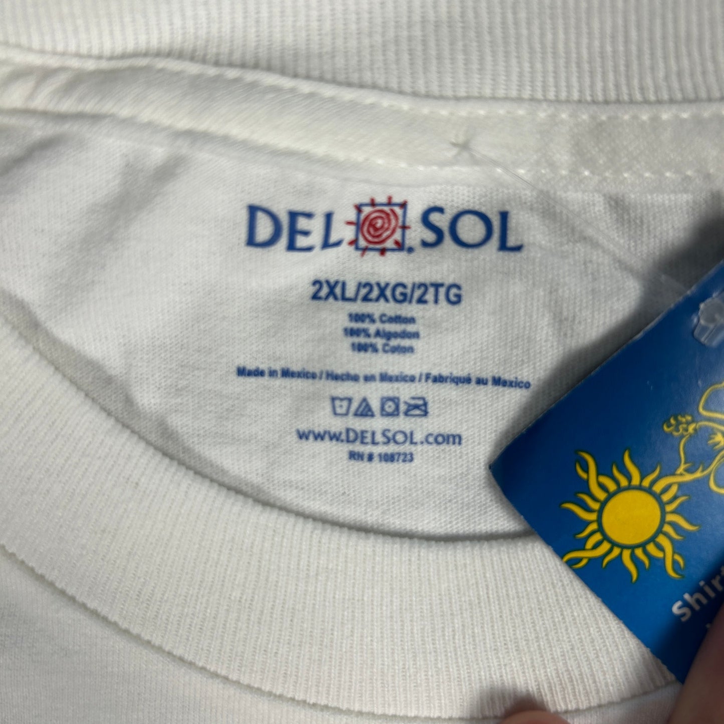 NWT Del Sol Color-Changing St. Maarten Map T-Shirt - XXL - Caribbean Souvenir