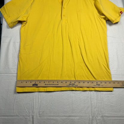 The North Face Men’s Pique Polo Shirt, Yellow, Embroidered Logo, Size Large