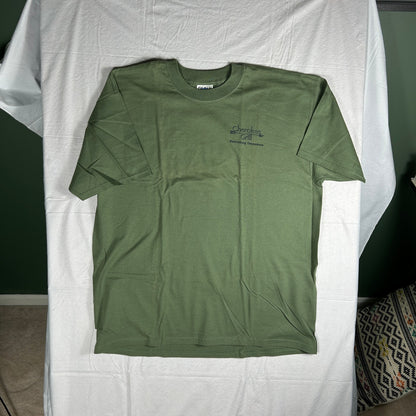 NWT Cherokee Grill Gatlinburg TN T-Shirt - Men's XL - Olive Green - Smoky Mountains