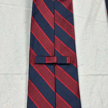 Daniel Cremieux Signature Collection Men’s Silk Tie, Navy & Burgundy Repp Stripe
