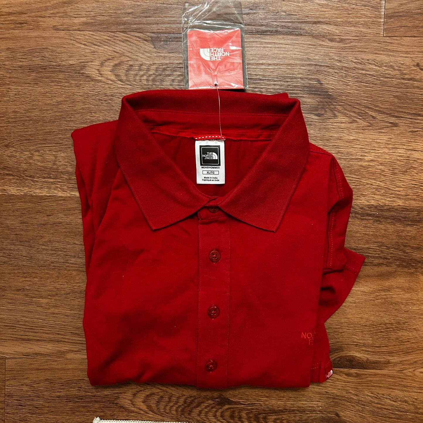 North Face Men's XL NWT Red Clay Short Sleeve Polo Shirt