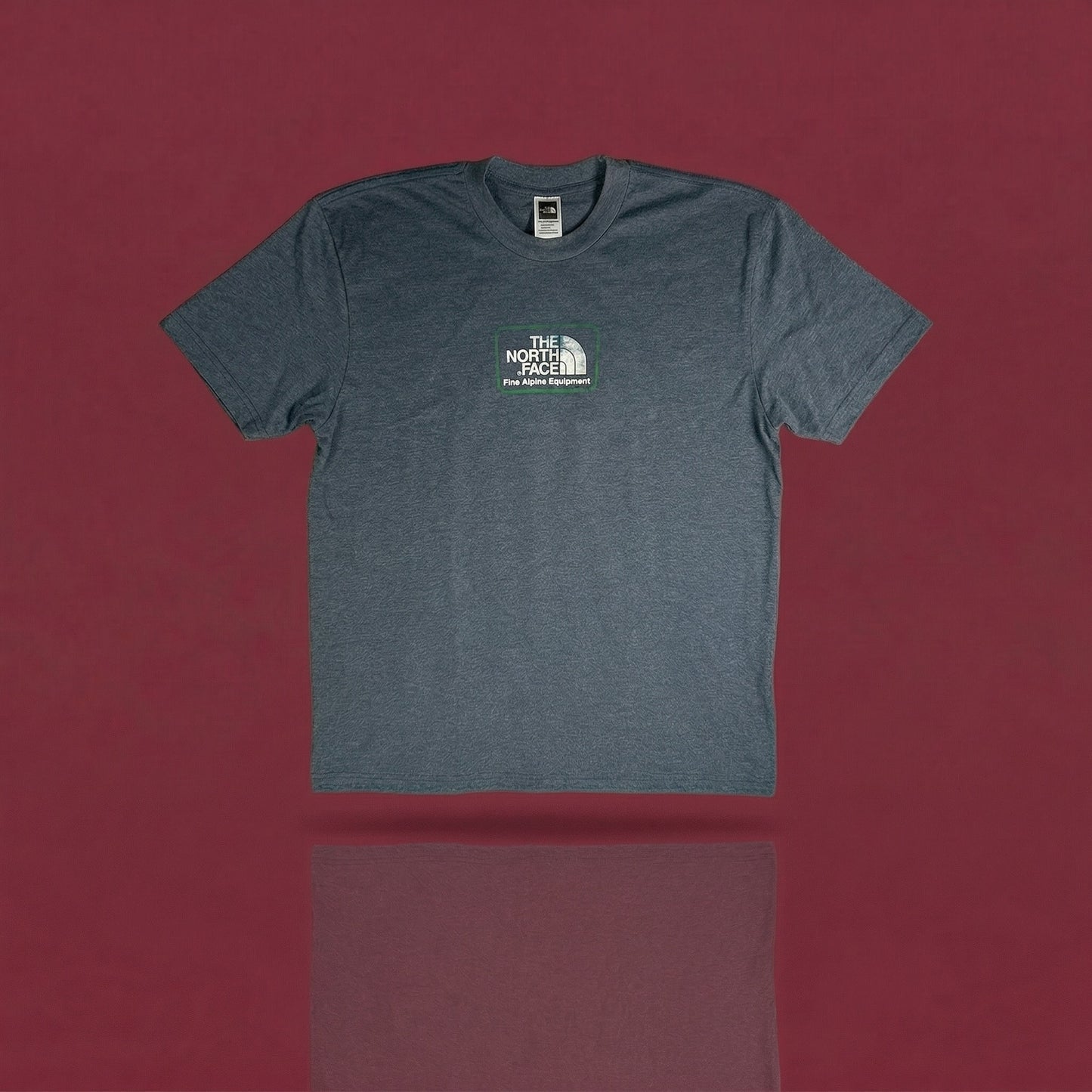 The North Face "Fine Alpine Equipment" Graphic Tee - Men’s XXL - Heather Navy Blue