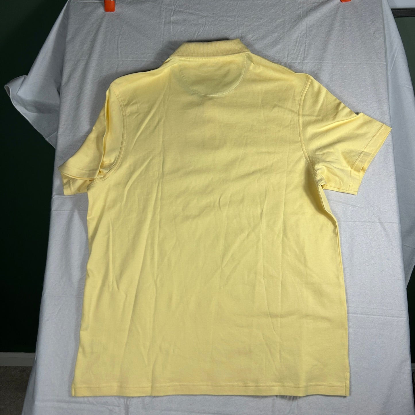 Tasso Elba Men’s Yellow Polo Shirt - Size XL - 100% Cotton - Short Sleeve Golf Casual
