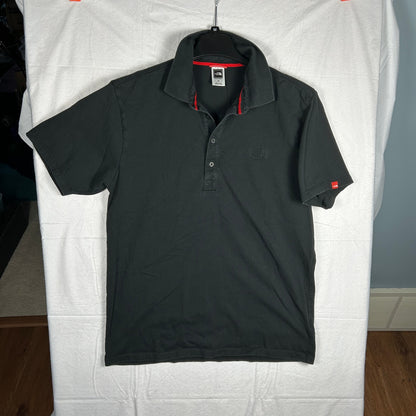 The North Face Men’s Pique Polo Shirt - Solid Black - Embroidered Logo - Size Large