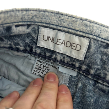NWT Vintage 90s UNLEADED Deadstock Denim Jorts | Men's 36 | Light Wash Baggy