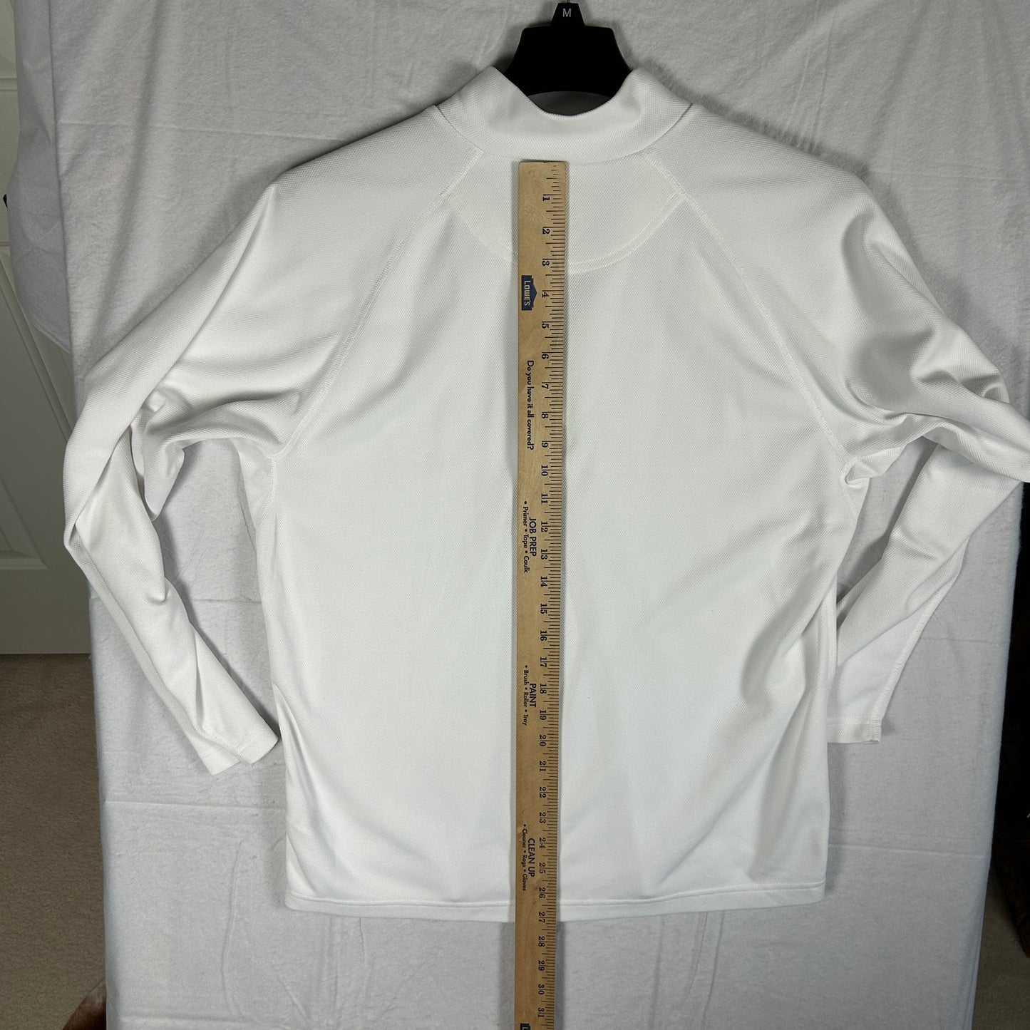 The North Face VaporWick Quarter-Zip Pullover Men's Large White Active Layer