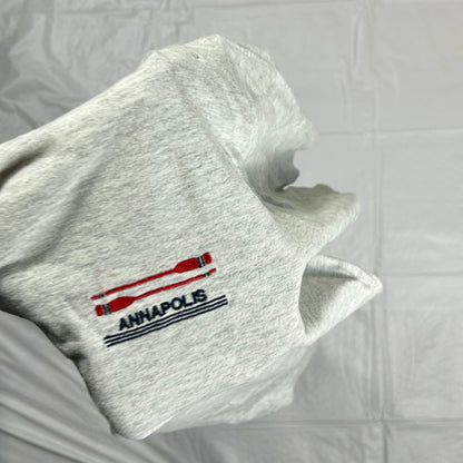 Vintage Breezin' Up Annapolis Embroidered T-Shirt - Size Large - Made in USA