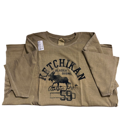 Copied - NWT Ketchikan Alaska Original Moose T-Shirt, Beige 2XL