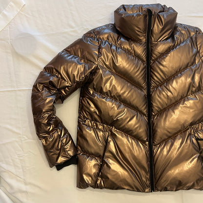Athleta Metallic Bronze "Lofty" Puffer Jacket Size Small