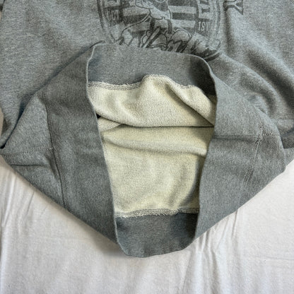 Disney Parks Authentic Original Mickey Mouse Raglan Sweatshirt, Gray, Size Large