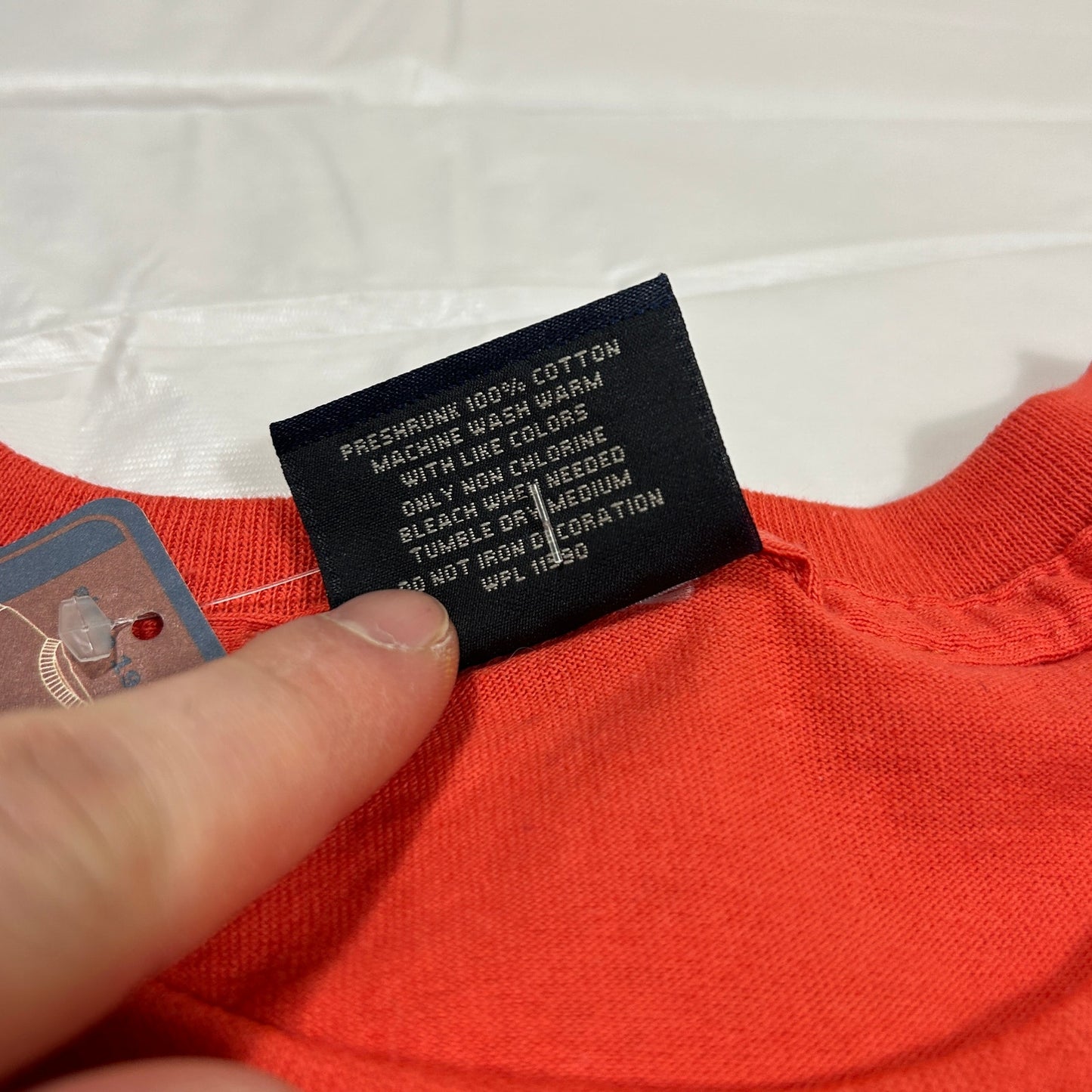 NWT XL Gildan Macinac Island Michigan Bicycles Only T-Shirt Coral Pink Orange