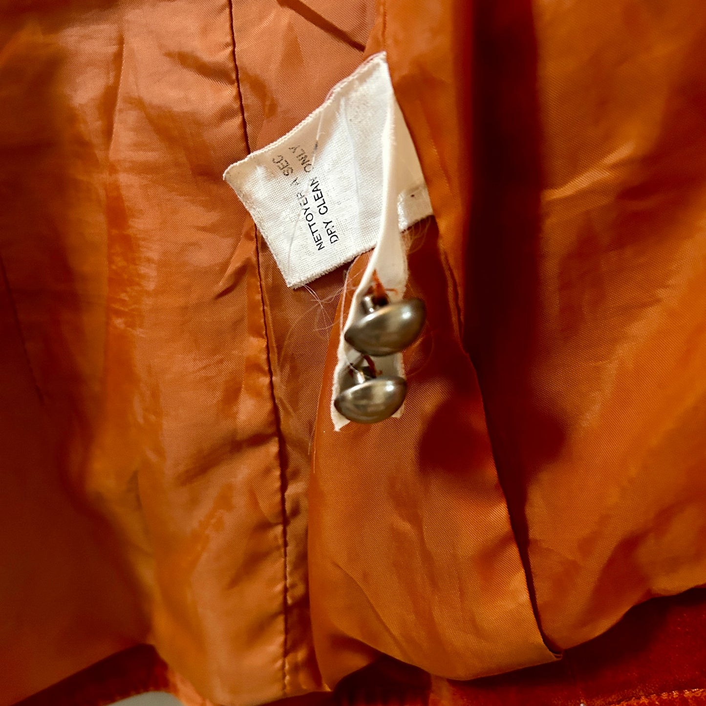 Armor Jeans Women’s Small Burnt Orange Velvet Blazer