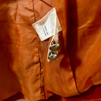 Armor Jeans Women’s Small Burnt Orange Velvet Blazer