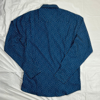NWT Nickel & Iron Performance Stretch Button Down Shirt Size M, "Insignia Blue"