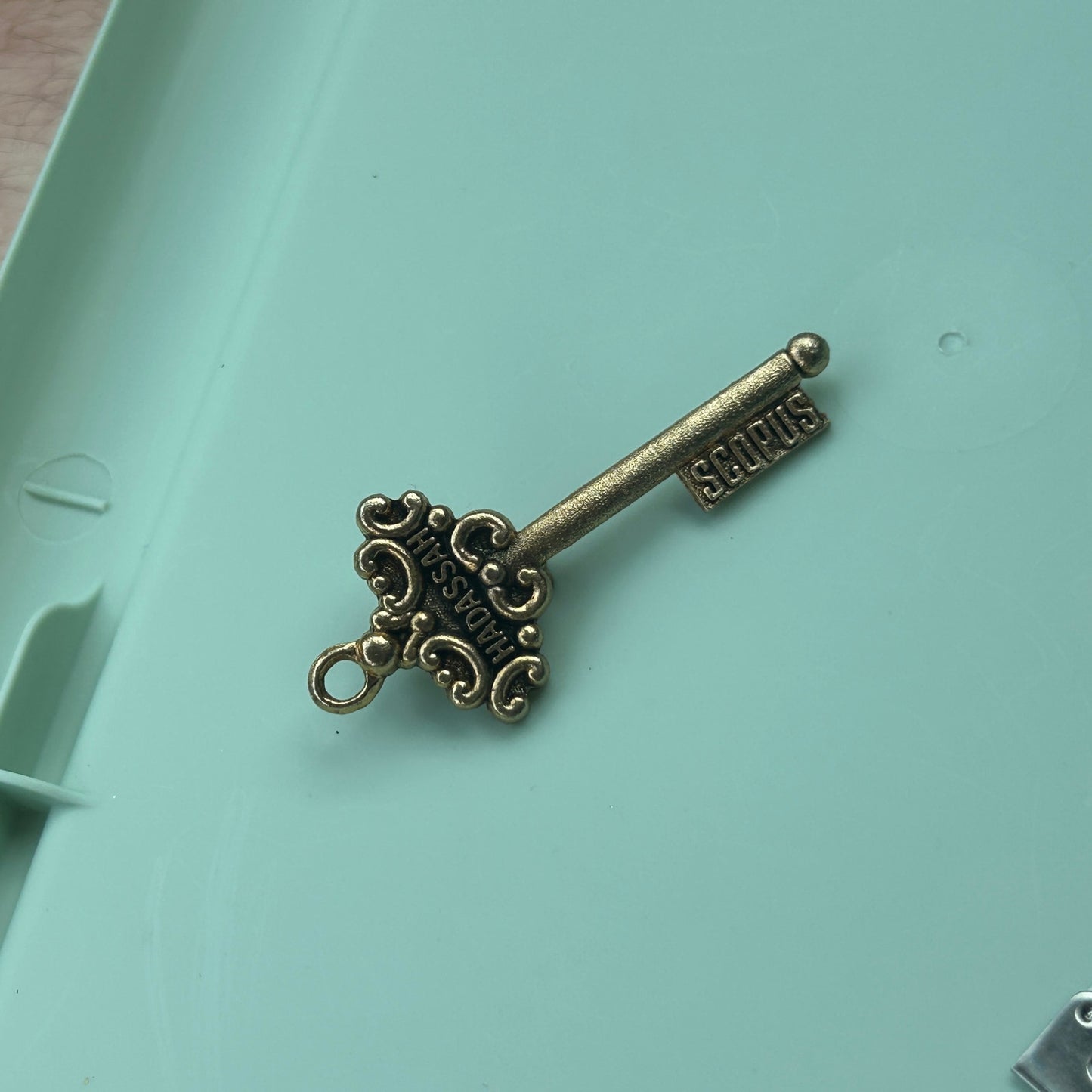 Hadassah Scopus Service Award Key Brooch | Skeleton Key, Judaica Jewelry