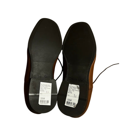 Calvin Klein Men's Bram Diamond Cap-Toe Oxford Shoes - Tan Brown - Size 11