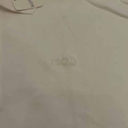 NWT IZOD White Polo Shirt Men's XL | 100% Cotton Pique Golf Casual