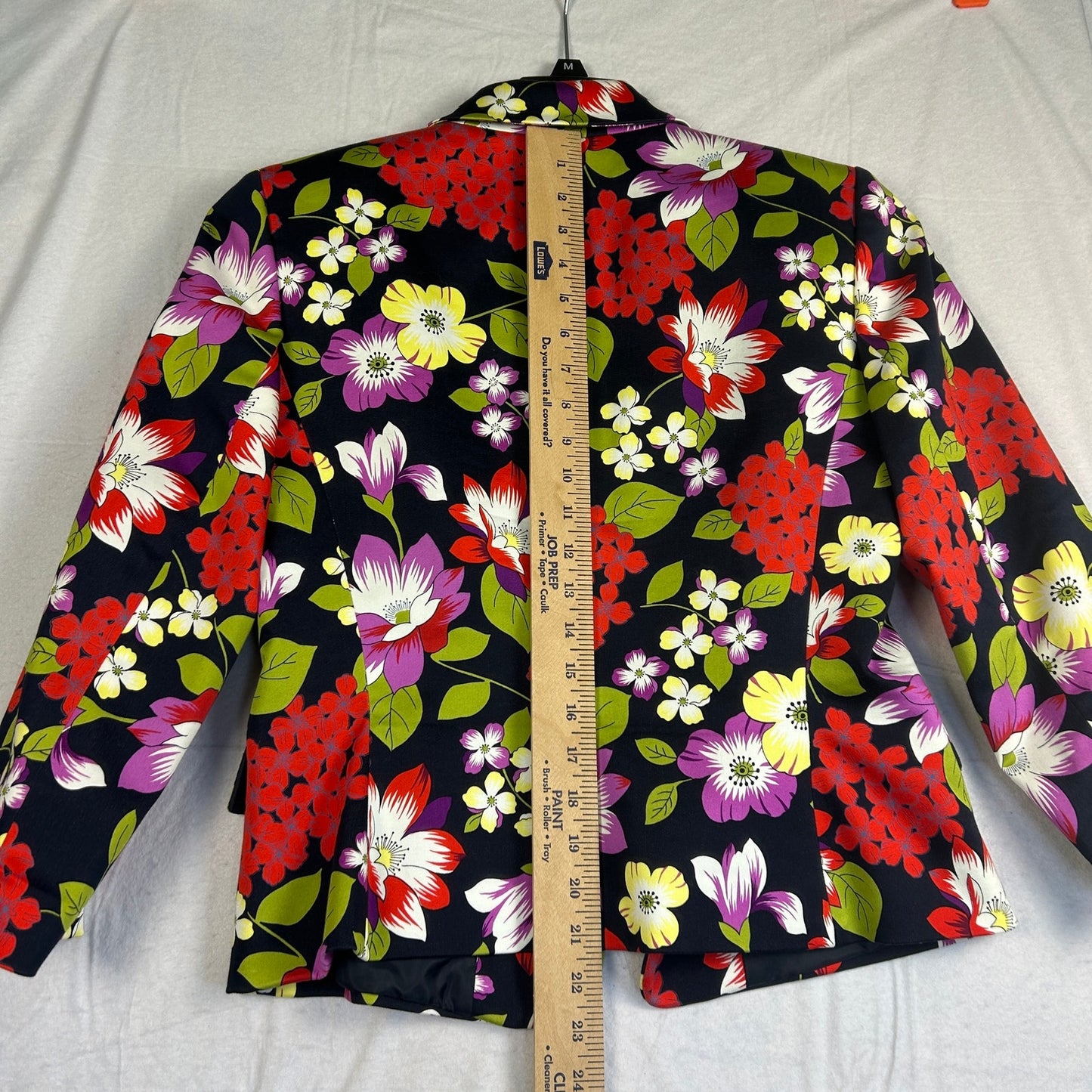 Tahari Arthur S. Levine Blazer Women's Floral Multi-Color Lined Snap Coat