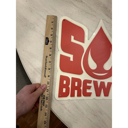 Metal Saucy Brew Works Sign - Brewery in Cleveland