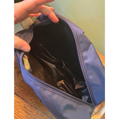 90s Lacrosse Toiletry Bag, Zipper and Plastic Interior