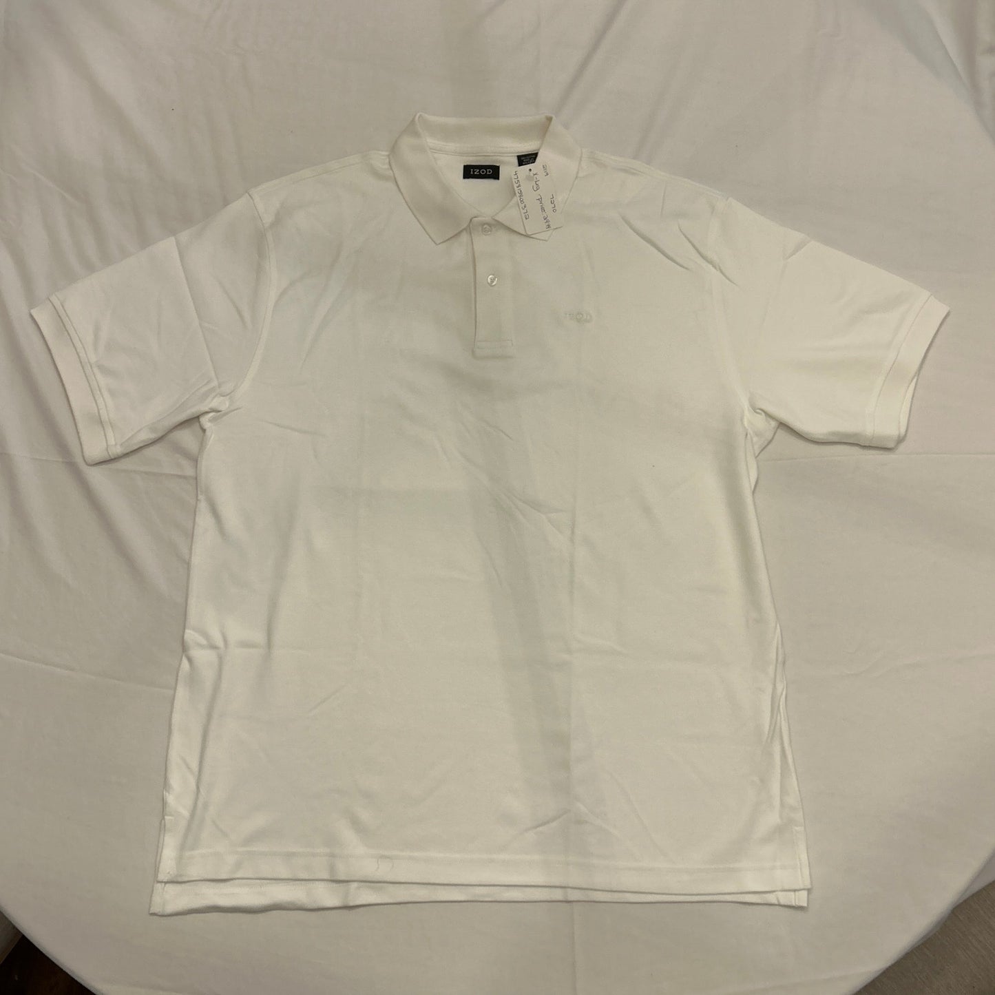 NWT IZOD White Polo Shirt Men's XL | 100% Cotton Pique Golf Casual