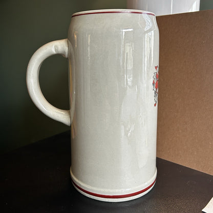 German Ceramic Beer Mug 1L Heidelberg Coat of Arms Breweriana