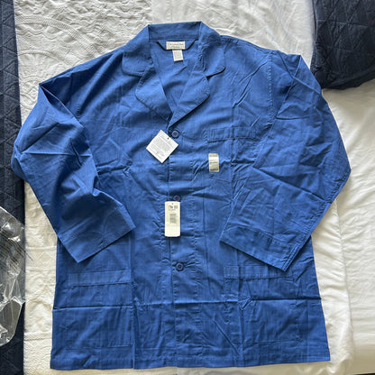 NWT Christian Dior Men's XL Blue Pajama Top | Deadstock Luxe Loungewear