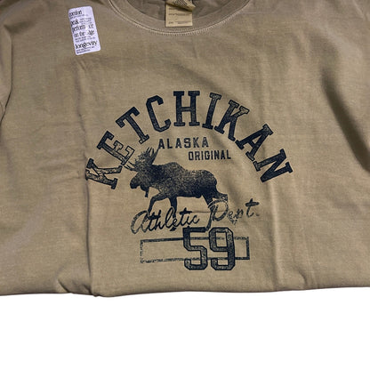 Copied - NWT Ketchikan Alaska Original Moose T-Shirt, Beige 2XL
