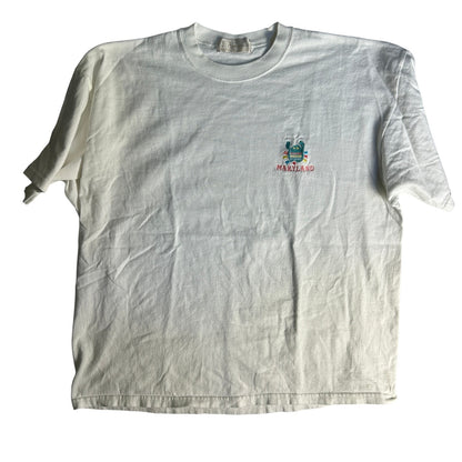 Maryland Crab Embroidered T-Shirt Mens Size XL White
