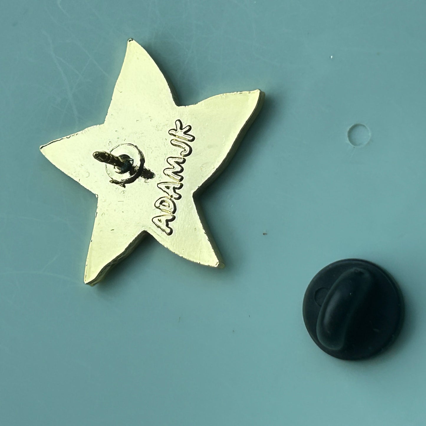AdamJK "You Tried" Star Pin – Authentic Adam J. Kurtz Gold & Black Enamel Flair