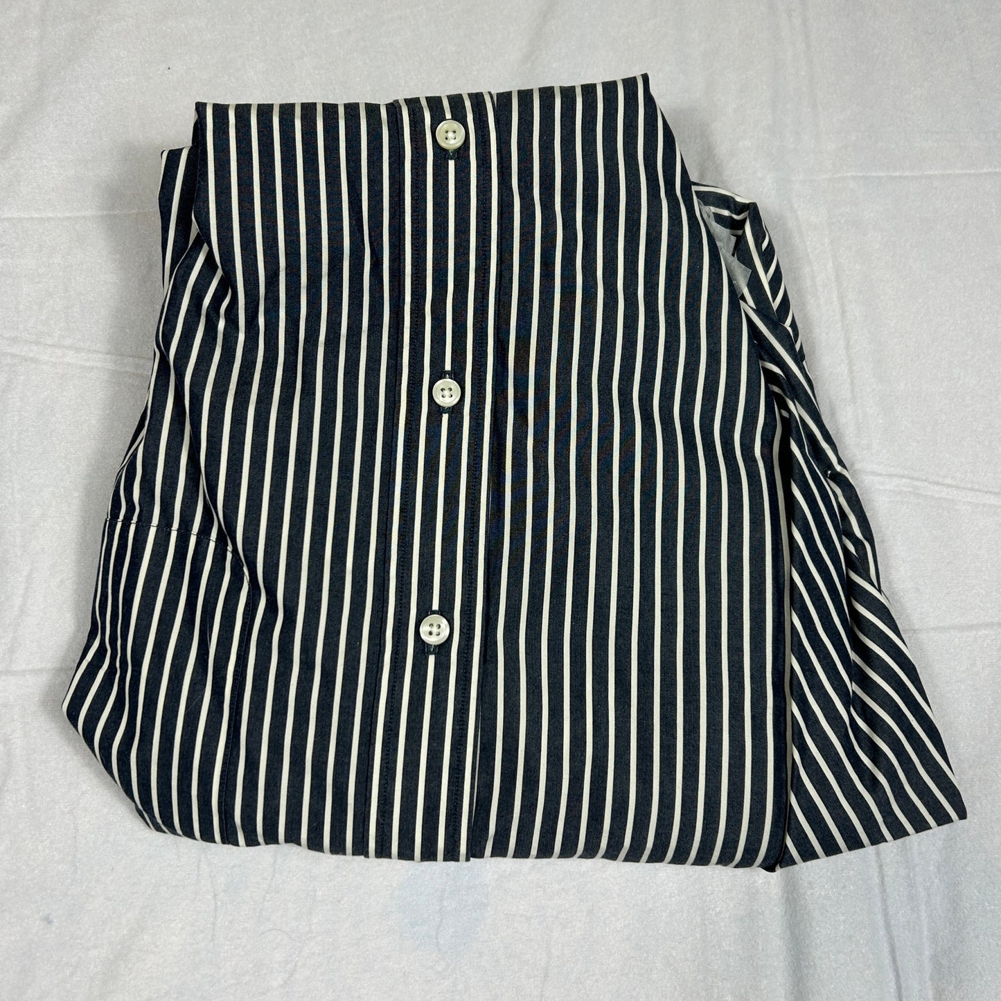 NWT Daniel Cremieux Classics Tailored Fit XL Dress Shirt Eclipse Navy Stripe