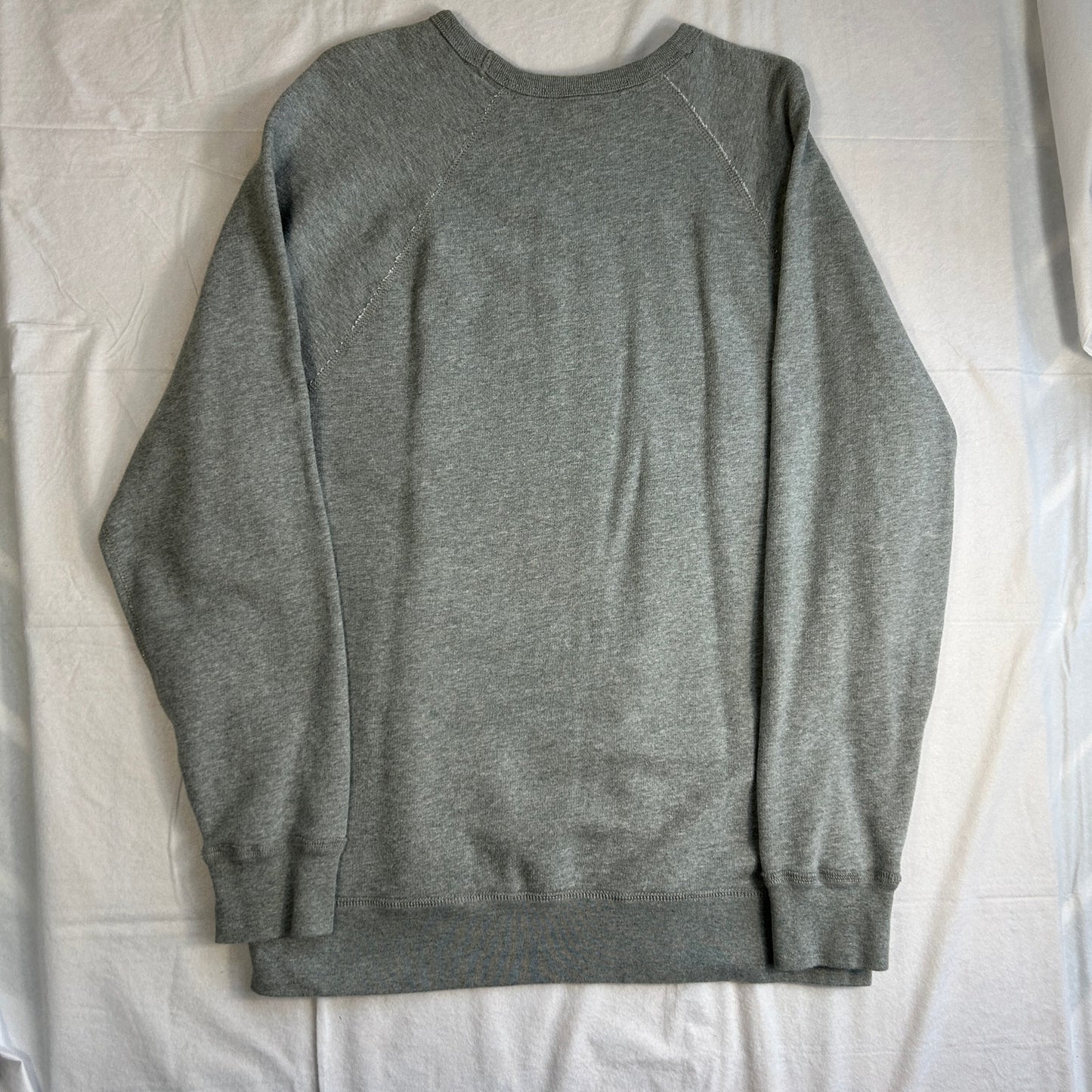 Disney Parks Authentic Original Mickey Mouse Raglan Sweatshirt, Gray, Size Large