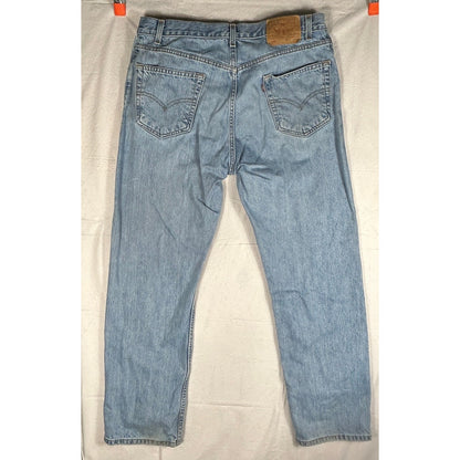 Levi's 505 Regular Fit Men's Jeans - 36x30 - Authentic Worn Vintage Wash Denim